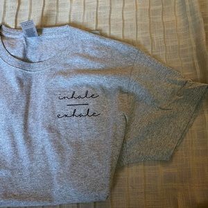Inhale exhale tee